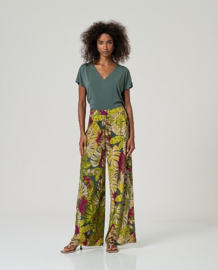 Surkana  Wide Leg Pants-Green  526MILE515