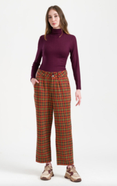 LaLamour-Brooklyn Trousers Surplus Square- Sphagnum