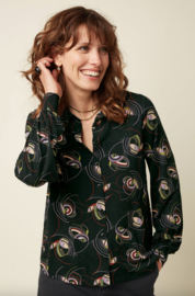 King Louie Maisie Blouse Dolly-Black