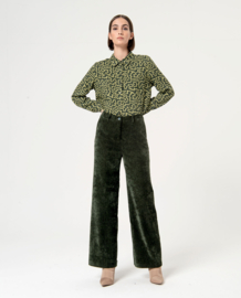 Surkana Straight Trousers Green 564ALVE524