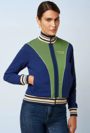 King Louie -Colorblock Coljack Daytona Sweat - Beacon Blue