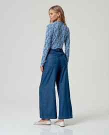 Surkana  Wide Leg Pants-Blue  516INCA525