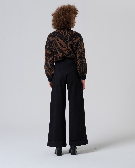 Surkana  Wide-Leg Pants  Black 555LISU526