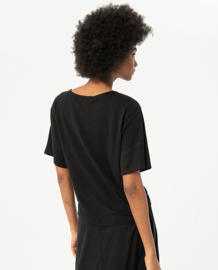 Surkana Oversize t-Shirt V-Neck Black 524NAWI013