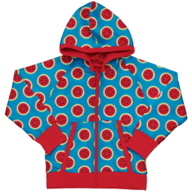 Maxomorra cardigan reversible Watermelon