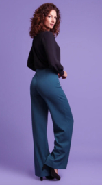 Very Cherry - Marlene Pants Petrol Gabardine