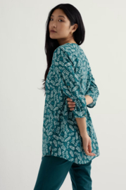 Seasalt  Op Art Tunic-Indigo Leaf Dark Wreckage