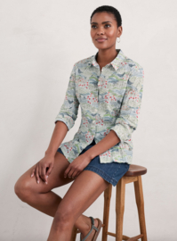 Seasalt  Larissa Shirt - Meadow Birds Chalk