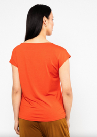 Blutsgeschwister T-shirt Breezy Flowgirl-Sunset of Cannes Red