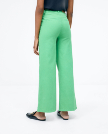Surkana Wide trousers with front Patch pocket green 513 SOTT521