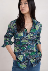 Seasalt  Larissa Shirt - Sketchbook Trees Sea Cave
