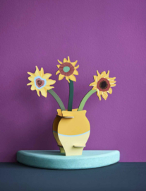 Studio Roof Pop Out Card - Van Gogh Flowers