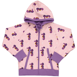 Maxomorra Cardigan Hood Reversible Seahorse