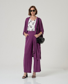 Surkana Wide Leg Pants-Purple  526BAMO018