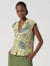 Surkana  Short Sleeve Shirt- Green 525ORBU123