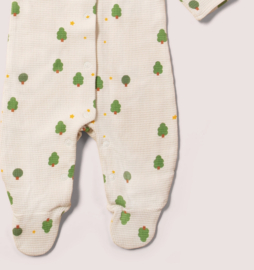 Little Green Radicals- Winter Trees Waffle Babysuit