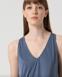 Surkana  V-Neck Top-Indigo  525LIXX015