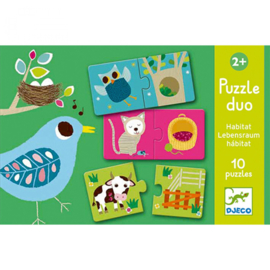 Djeco - duo puzzel habbitat DJ08164