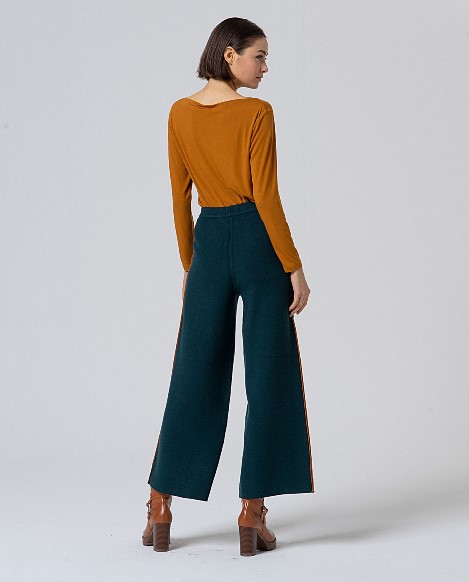 Surkana  Contrasting Trim Knit Pants 565LIKO535