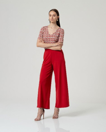 Surkana  Wide Pants-Red  -516HIRO515