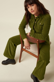 King Louie Mia Jumpsuit Baby Cord- Posey Green