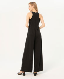 Surkana Strapless Jumpsuit and Wide Trousers Black 524ESAL818