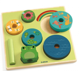 Djeco - puzzel - Puzz&Stack Rainbow DJ01077