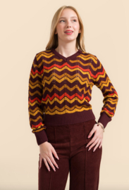 LaLamour-Knitwear Sweater- Zigzag