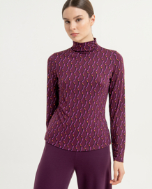 Surkana Turtleneck T-shirt Purple 563ANBY011