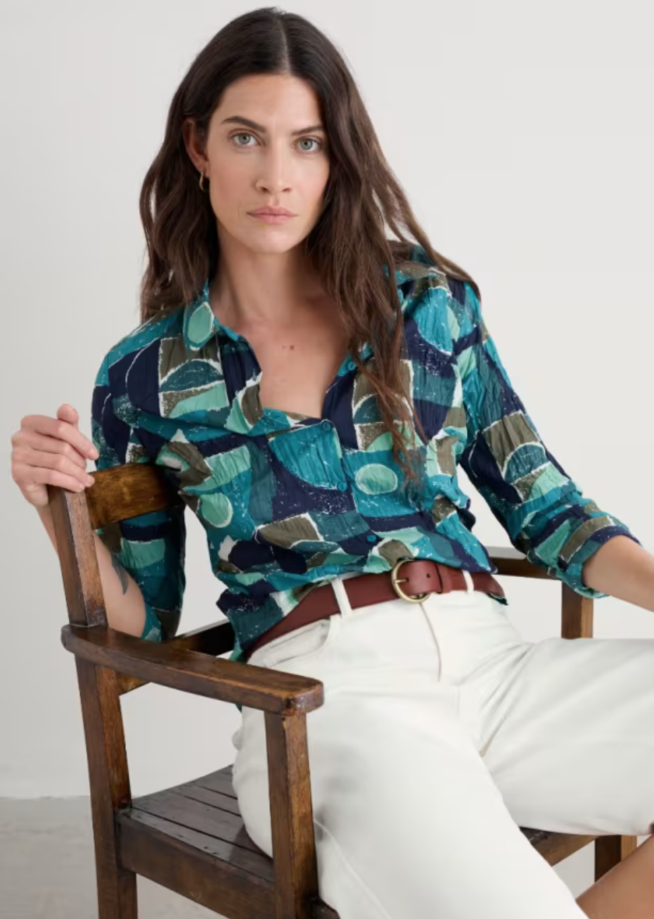 Seasalt  Larissa Shirt -Penwith Abstract Emulsion