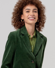 Surkana  Blazer With Printed Lining-Khaki 556TASS326