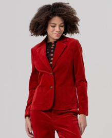 Surkana  Blazer With Printed Lining-Englisch Red 556TASS326