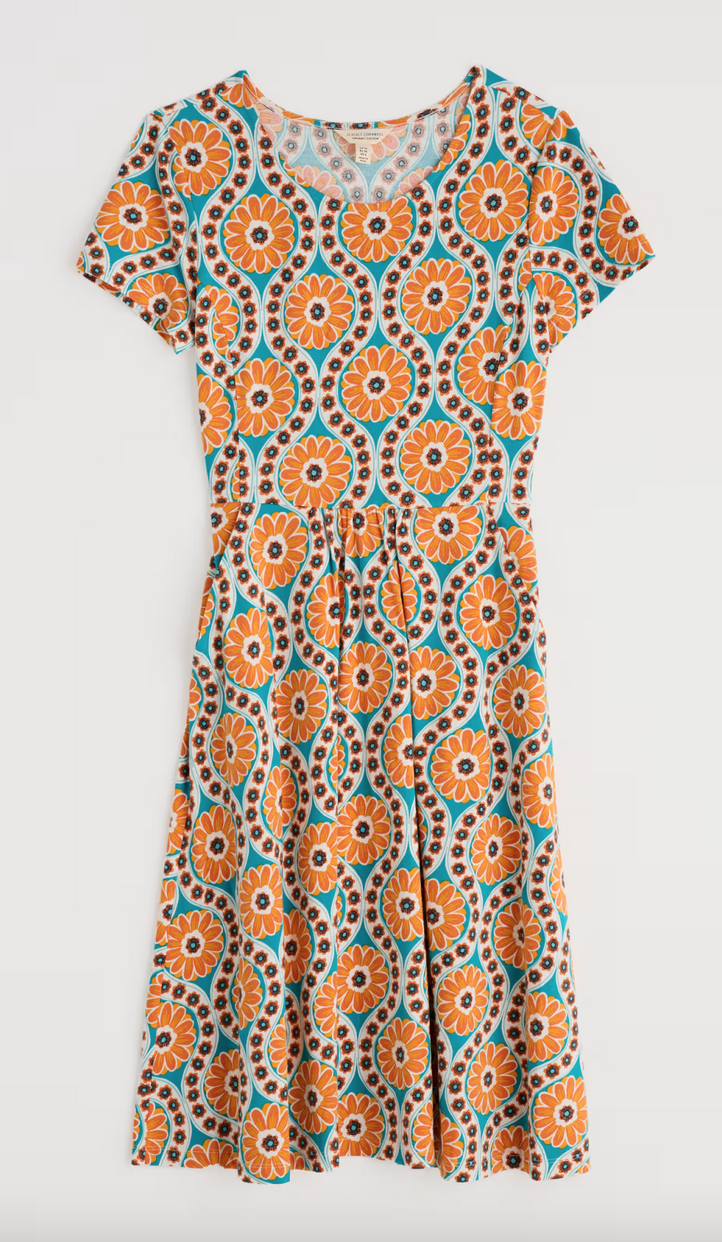 Seasalt -April Dress-Daisy Stamp Azurite