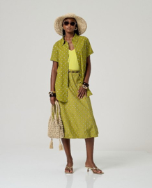 Surkana  Strappy Top-Acid Green 516BABO015