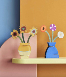 Studio Roof Pop Out Card - Van Gogh Flowers