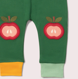 Little Green Radicals- Joggers Red Apples  knee patch