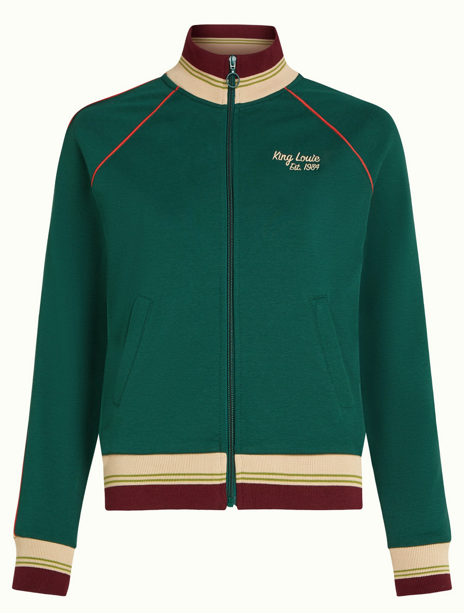 King Louie  Colorblock Coljack Daytona Sweat -Porto Red