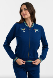 LaLamour-Nora Bomber Jacket- Punta Di Roma Navy