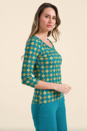 LaLamour-LynnTop 3/4 Sleeve- Vintage Fever