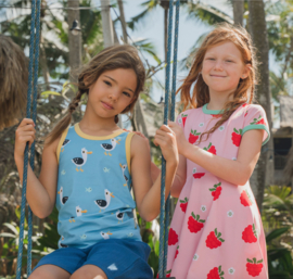 Maxomorra Circle Dress-Raspberry
