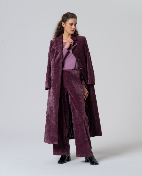 Surkana  Wide Pants -Dark Violet 565LIVE523