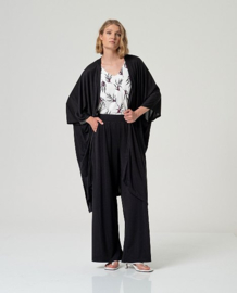 Surkana Wide Leg Pants-Black  526BAMO018