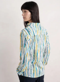 Seasalt  Larissa Shirt -Painterly Stripe Chalk