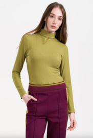 LaLamour-Ruby Top Jersey Rib-Golden Cypress
