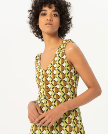 Surkana Sleeveless Long Knotted Dress Green 524GIVI711