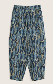 Seasalt Noweth Linen Cropped Trousers-Red Hot Poker Maritime