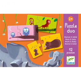 Djeco - duo puzzel  mama en baby DJ08157