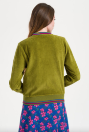 LaLamour-Nora Bomber Velour-Sphagnum