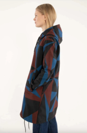 Danekarla softshell Black Ocean Triangulate