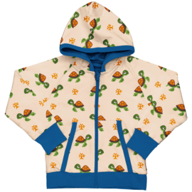 Maxomorra Cardigan Hood Reversible Turtle